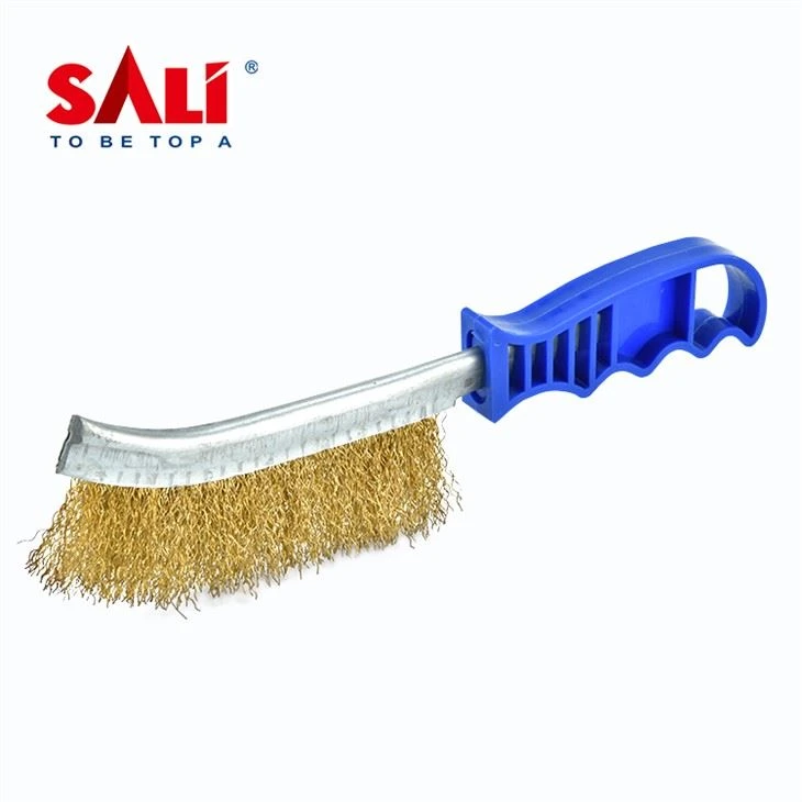 Màquina d'alt rendiment Bbq Direct Brush, maneig de raspall de ganivet, pinzell de llautó, brot d'acer rodó